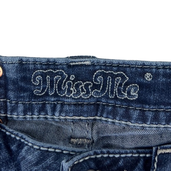 Miss Me Womens 28 X 32 (actual) Jeans Signature Boot Blue Cotton Blend Size 27 - Picture 8 of 12
